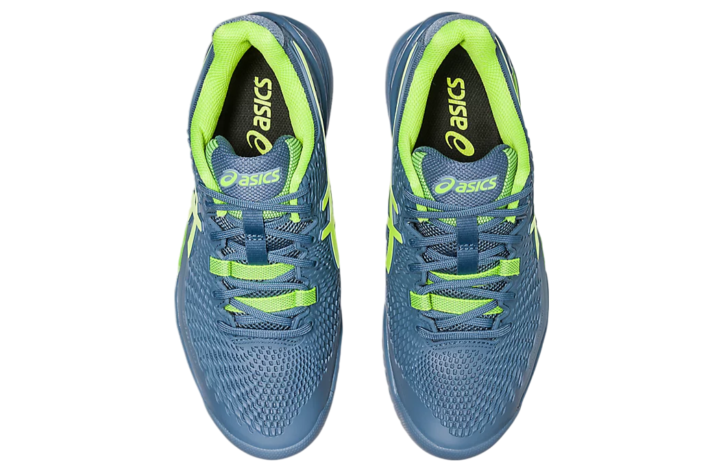 Asics Gel-resolution 9 Wide Steel Blue / Hazard Green