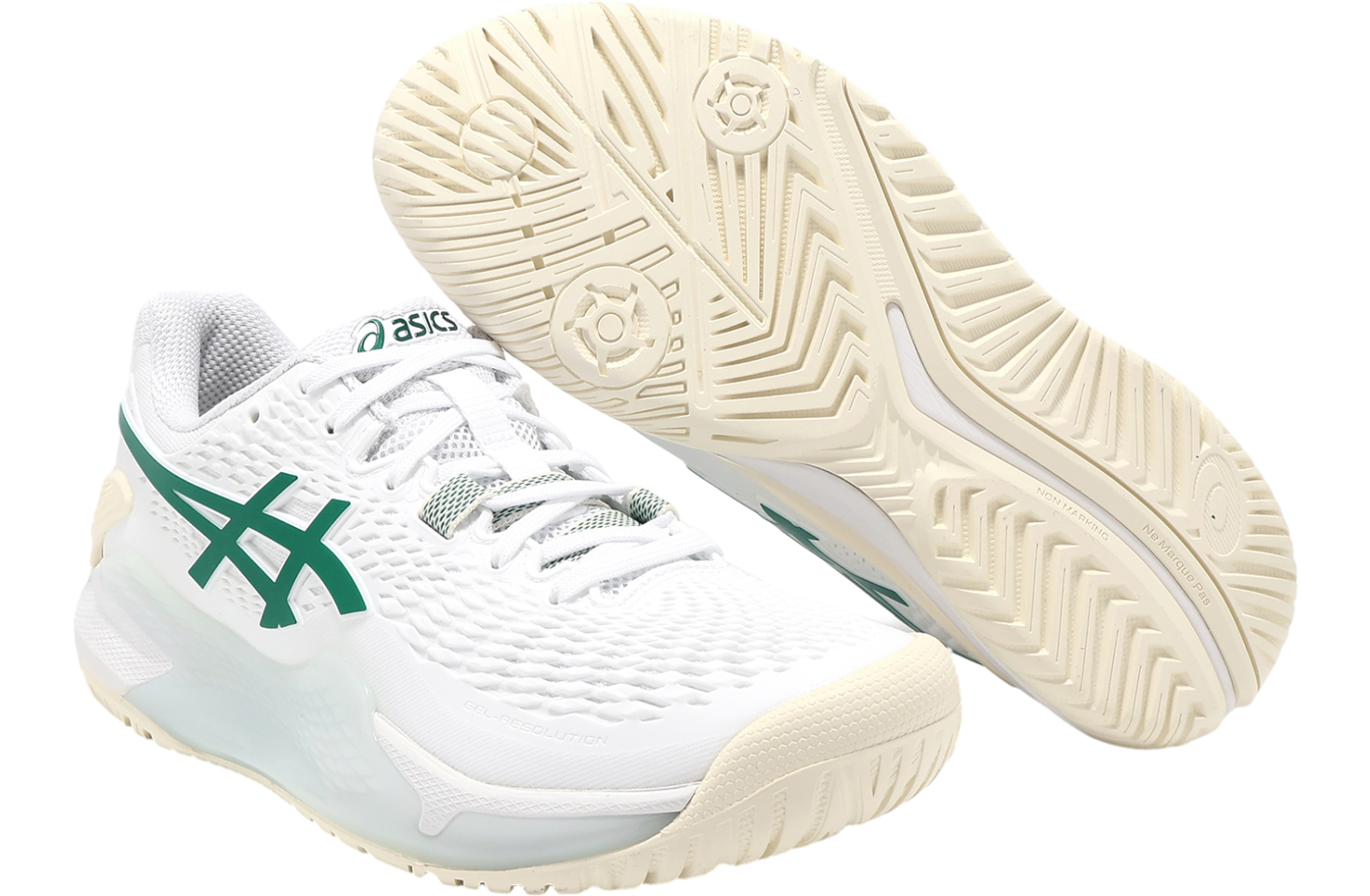 Asics GEL-Resolution 9 WMNS White / Pitch Green - May 2024