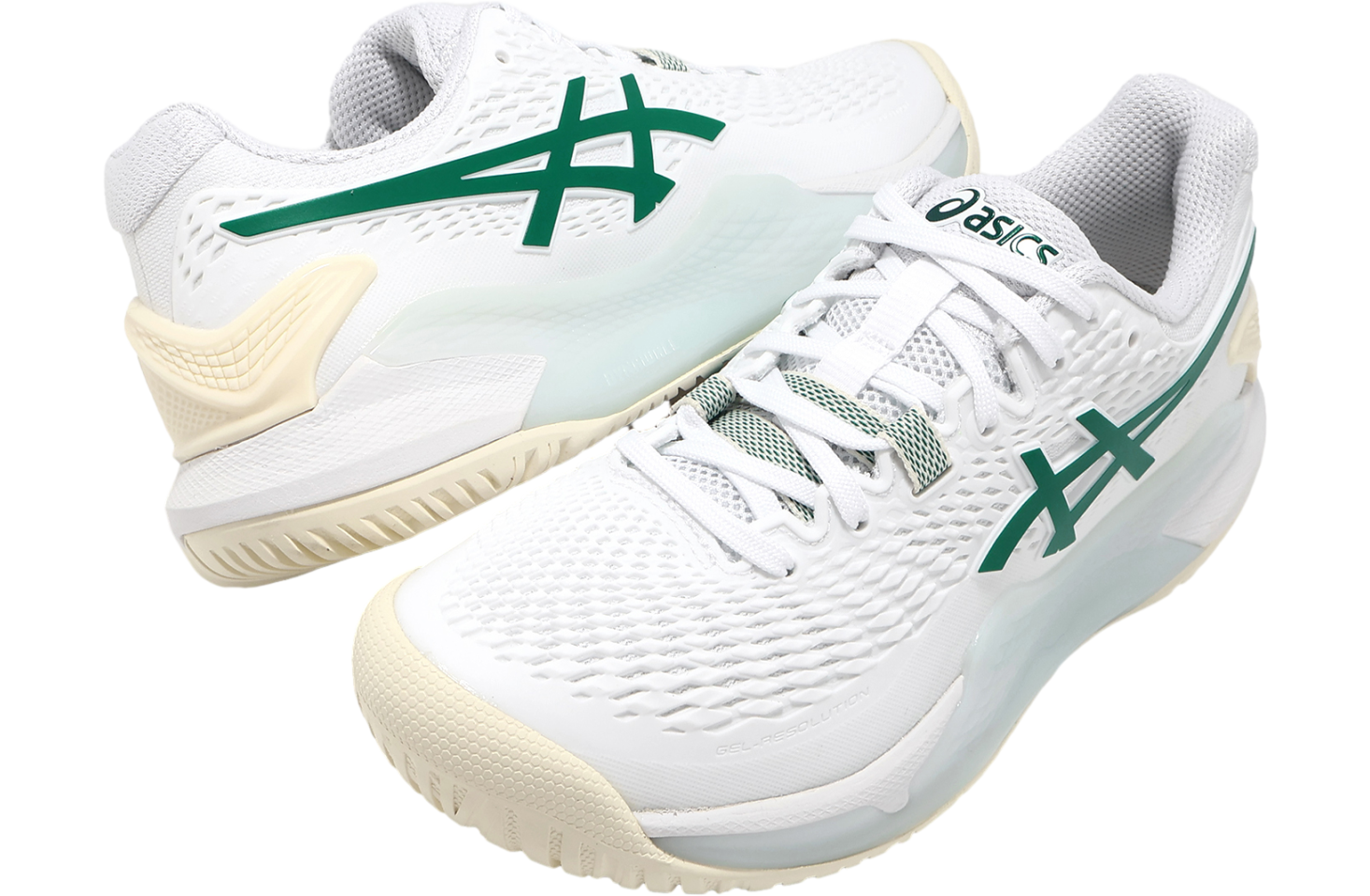 Asics GEL-Resolution 9 WMNS White / Pitch Green - May 2024
