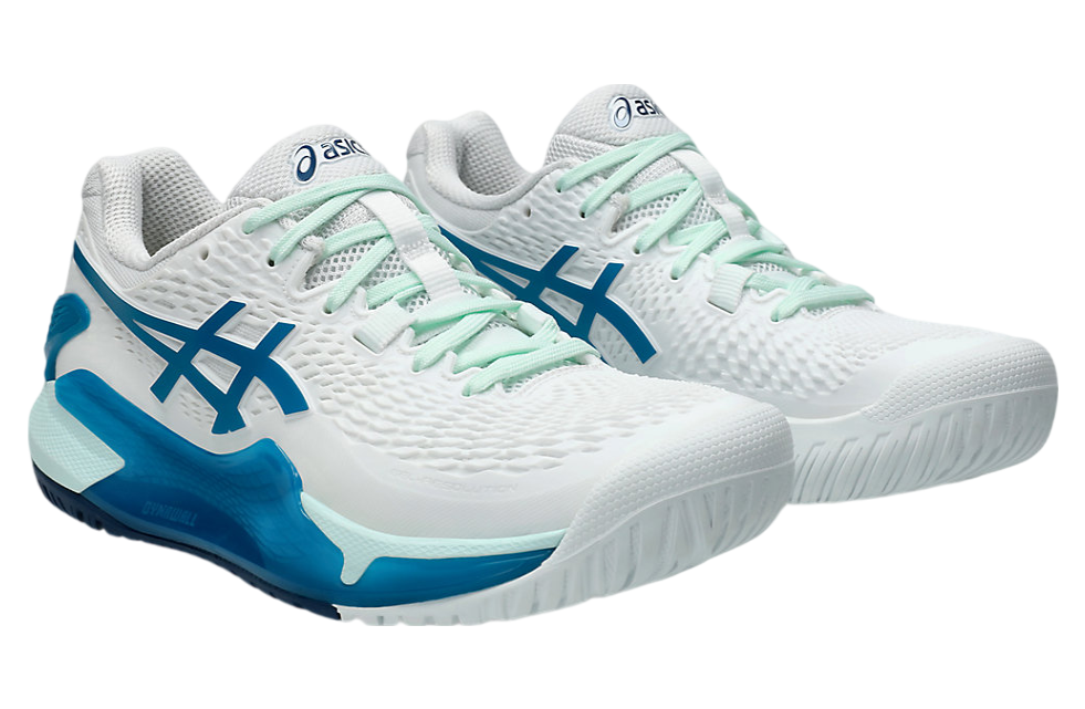 Asics Gel-Resolution 9 WMNS White / Teal Blue