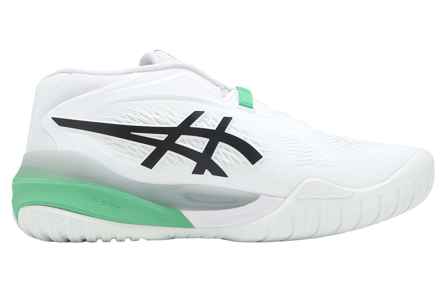 Asics Gel-Resolution X 2E Wide White / Aurora Green