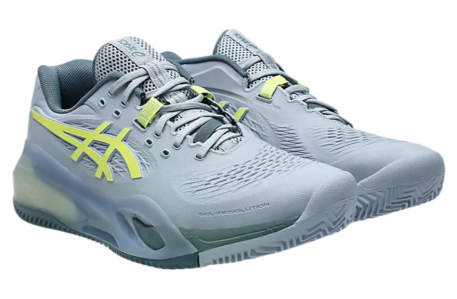 Asics Gel-Resolution X Clay Grey Blue / Pistachio