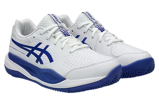 Asics Gel-Resolution X GS Clay White / Dark Cobalt