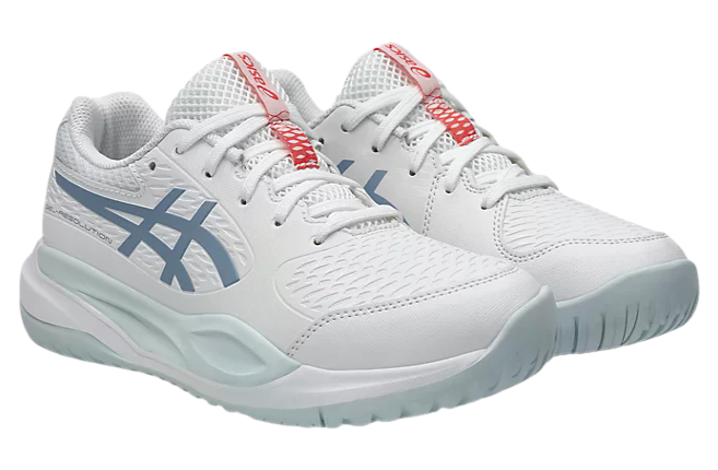 Asics Gel-Resolution X GS White / Grey Blue