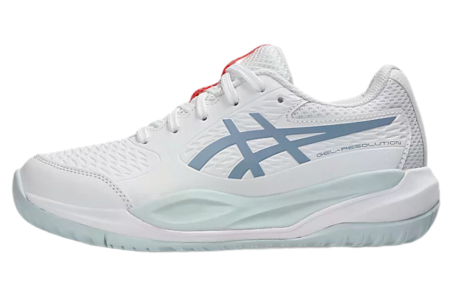 Asics Gel-Resolution X GS White / Grey Blue