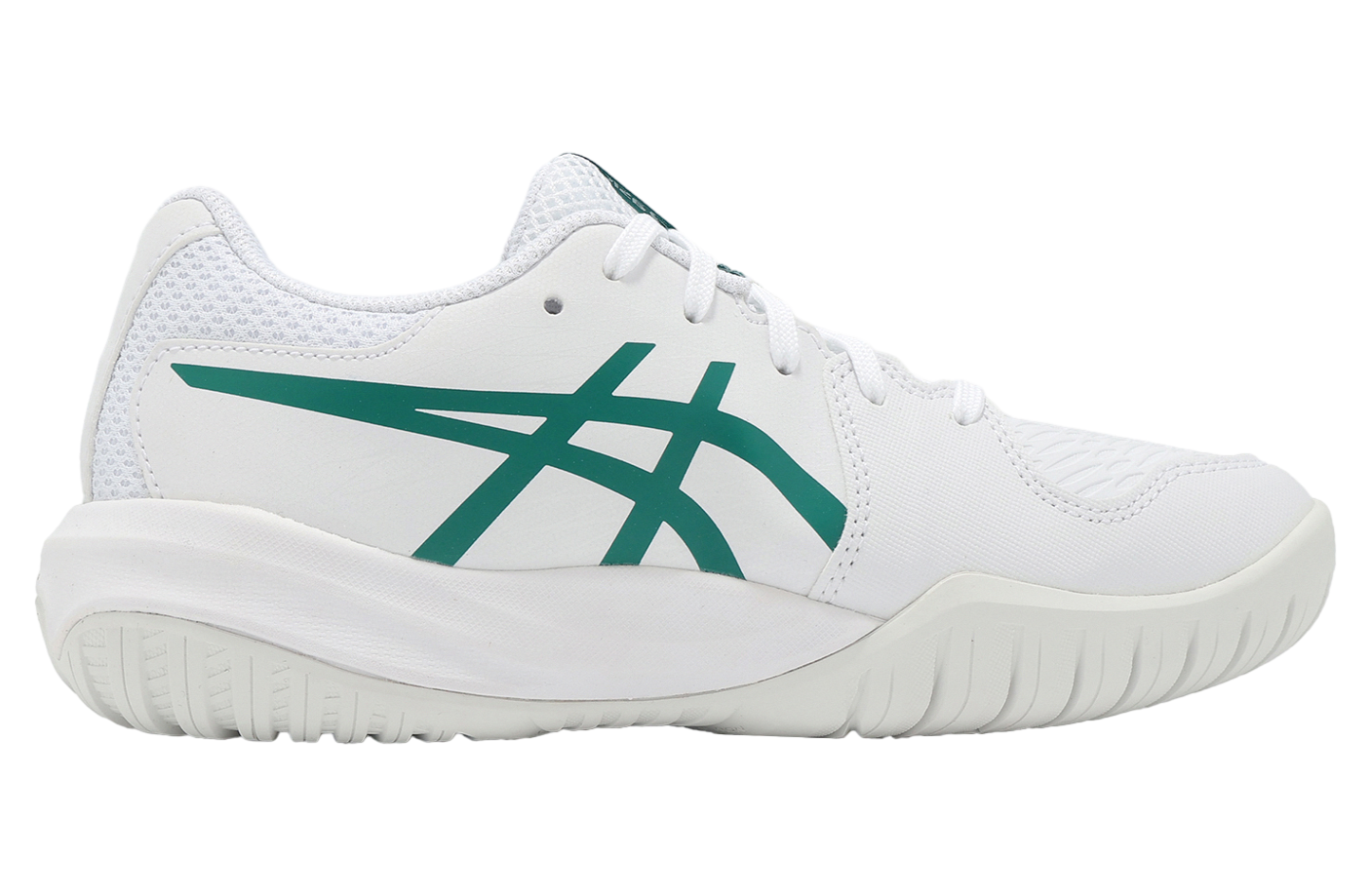 Asics GEL-Resolution X GS White / Putch Green
