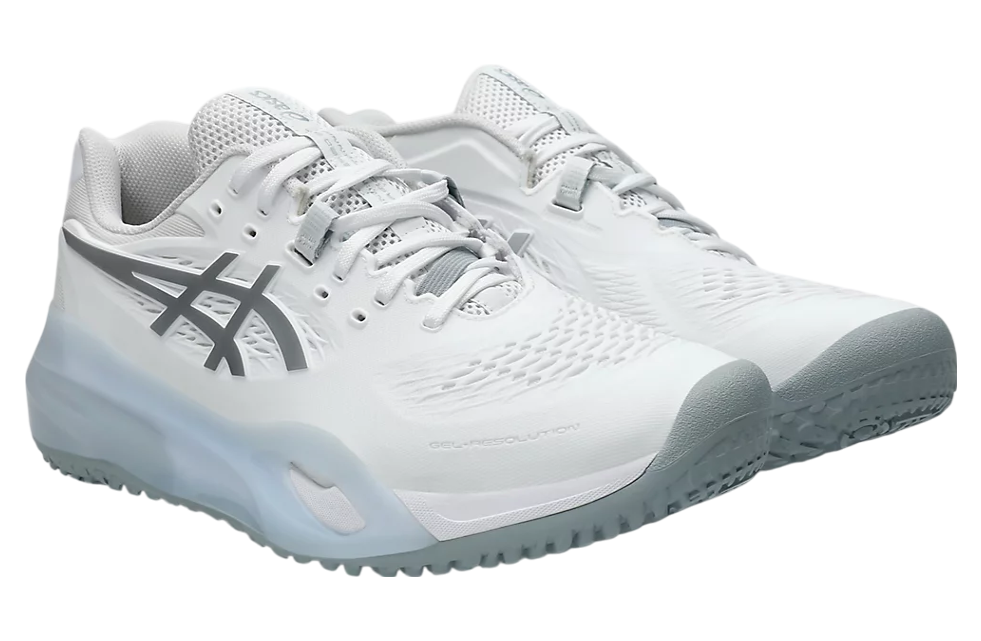 全品送料0円 Asics Jan - Silver Pure / White Wide OC X Gel-Resolution シューズ(男性用)