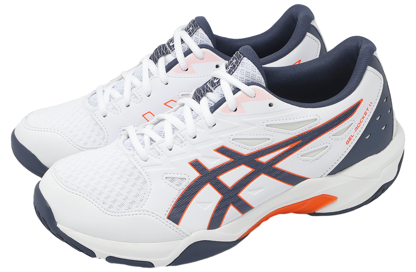 Asics GEL-Rocket 11 2E Wide White / Indigo Fog