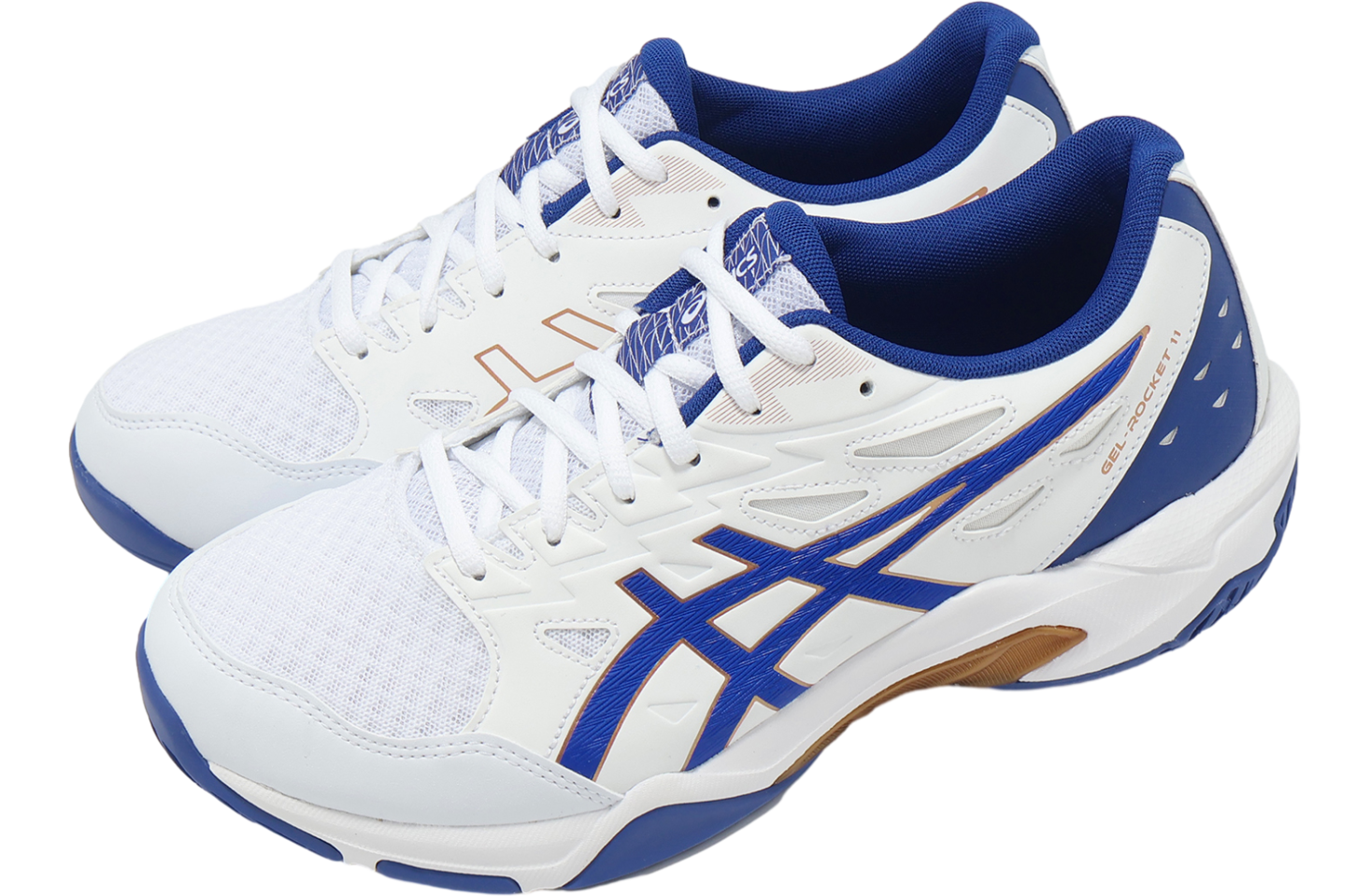 Asics GEL-Rocket 11 2E Wide White / Monaco Blue