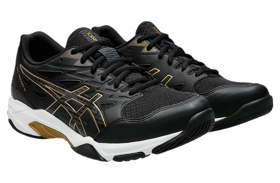 Asics Gel-Rocket 11 Wide Black / Pure Gold