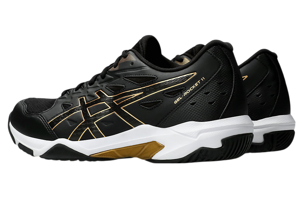 Asics Gel-Rocket 11 Wide Black / Pure Gold