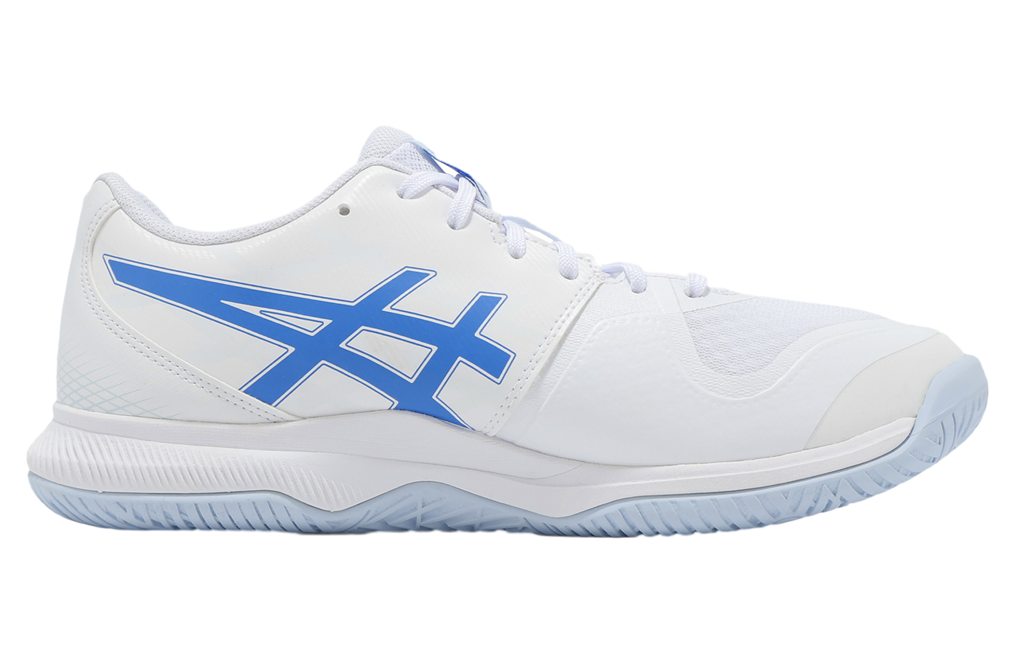 Asics GEL-Tactic 12 2E Wide White / Blue Coast - Mar 2025