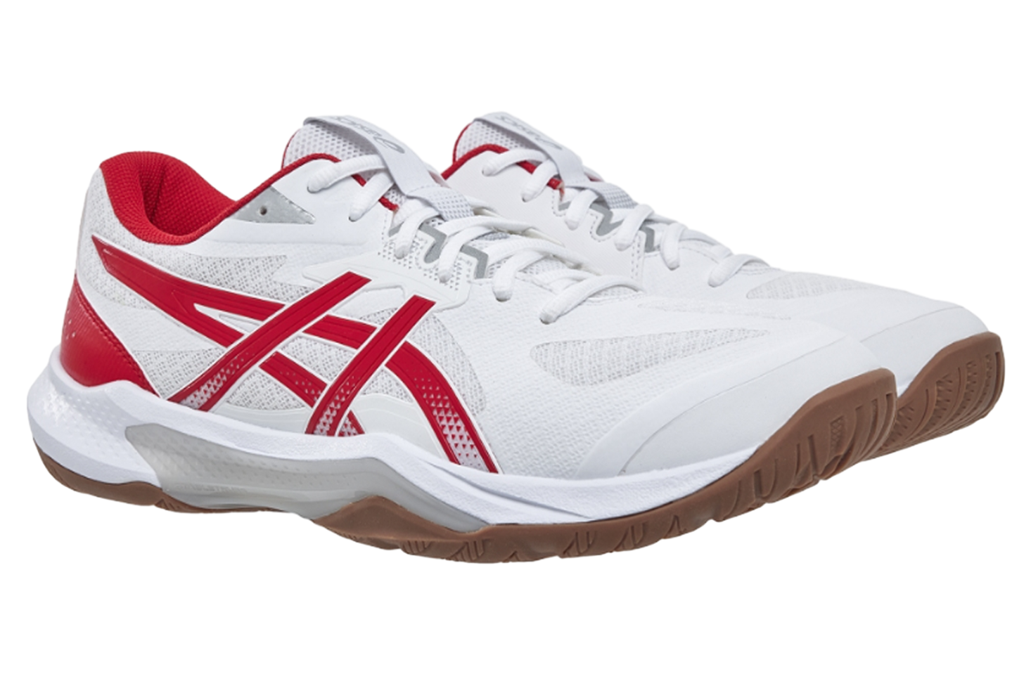 Asics GEL-Tactic 13 2E Wide White / Fiery Red