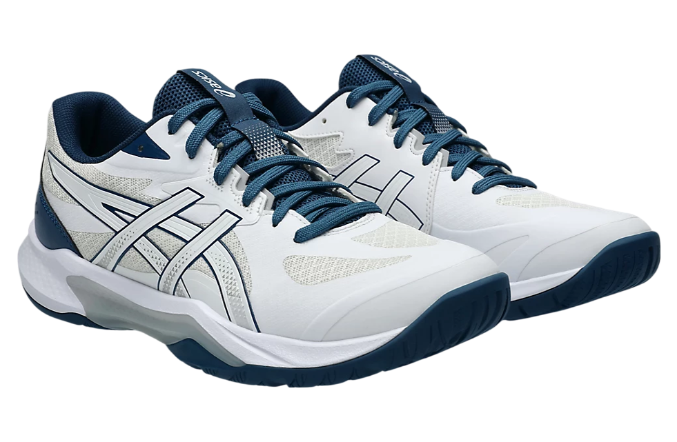 ASICS GEL-TACTIC ホワイト/ブルー27.5cm最高