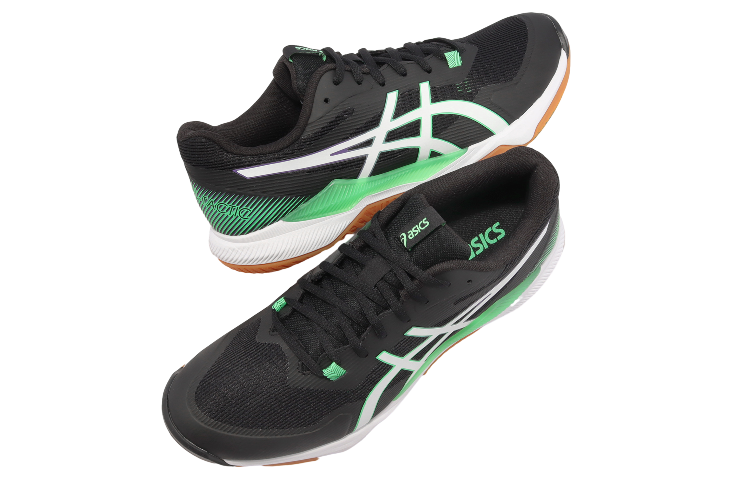 Asics GEL-Tactic Black / New Leaf - Aug 2022 - 1071A065005