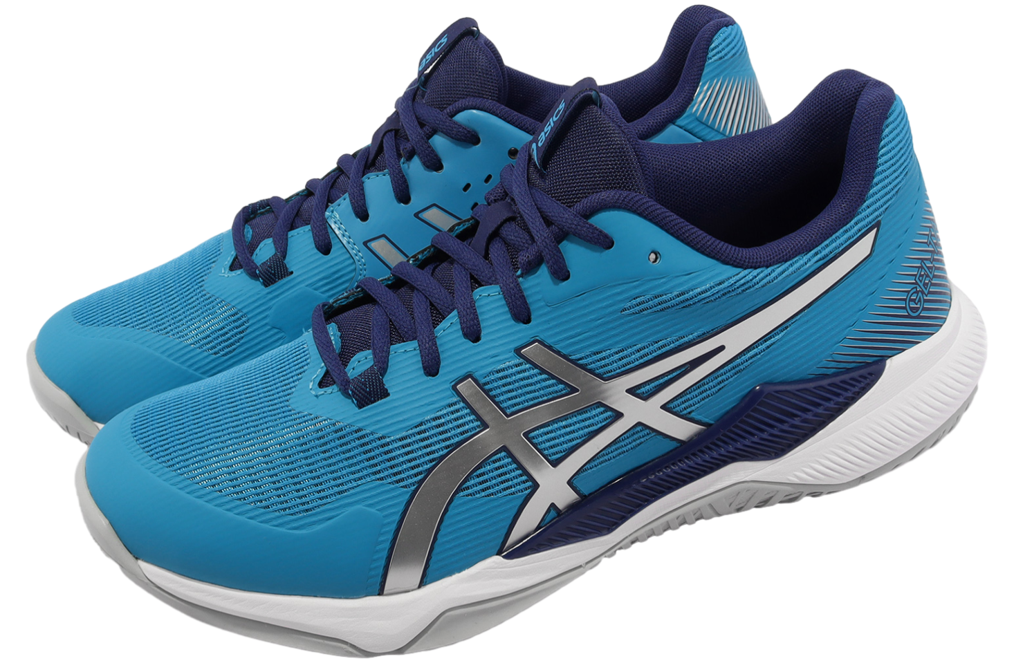 Asics GEL-Tactic Island Blue / Pure Silver
