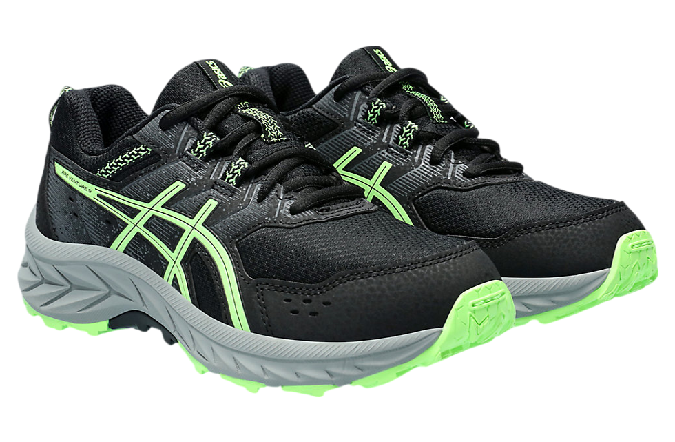 Asics Gel-Venture 9 GS Black / Illuminate Green