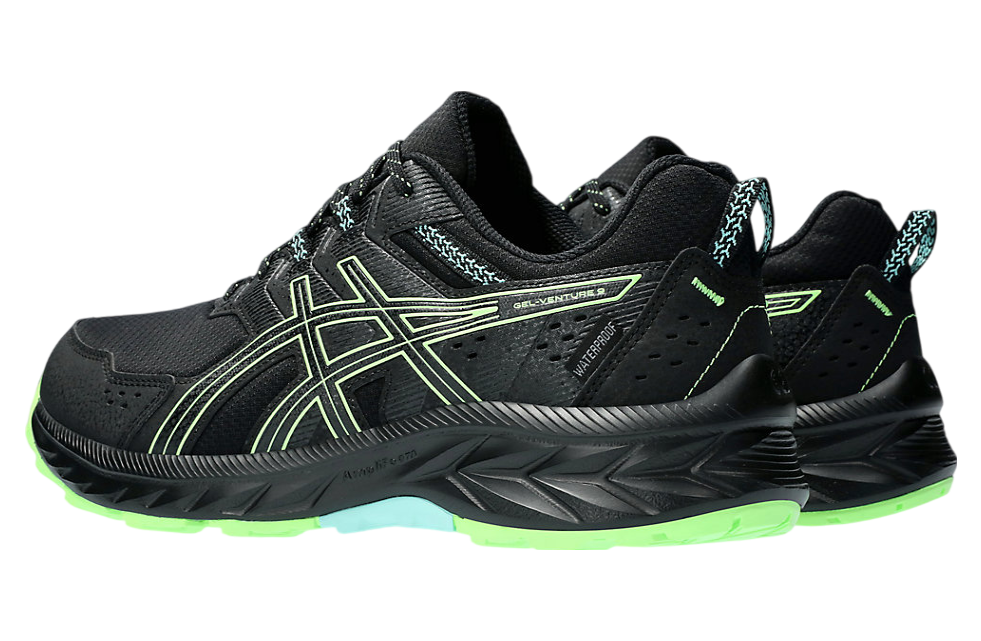 Asics Gel-Venture 9 Waterproof Black / Illuminate Green