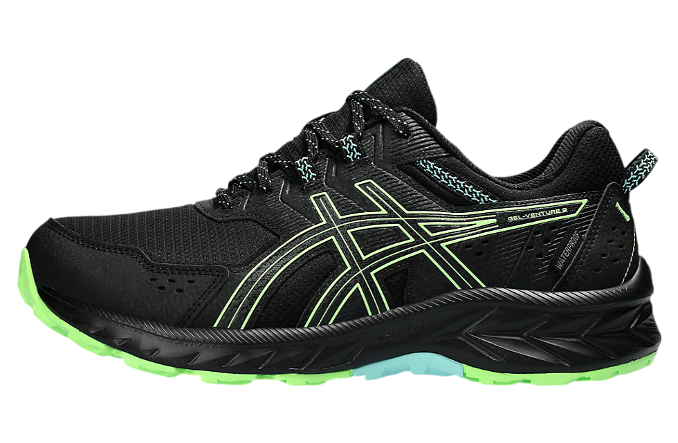 Asics Gel-Venture 9 Waterproof Black / Illuminate Green