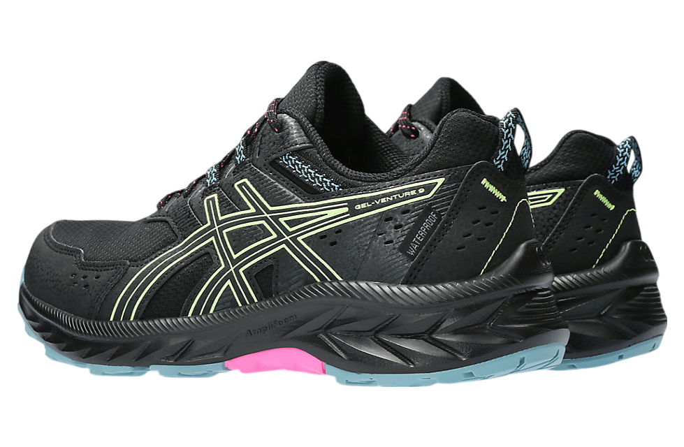 Asics Gel-Venture 9 Waterproof WMNS Black / Lime Green