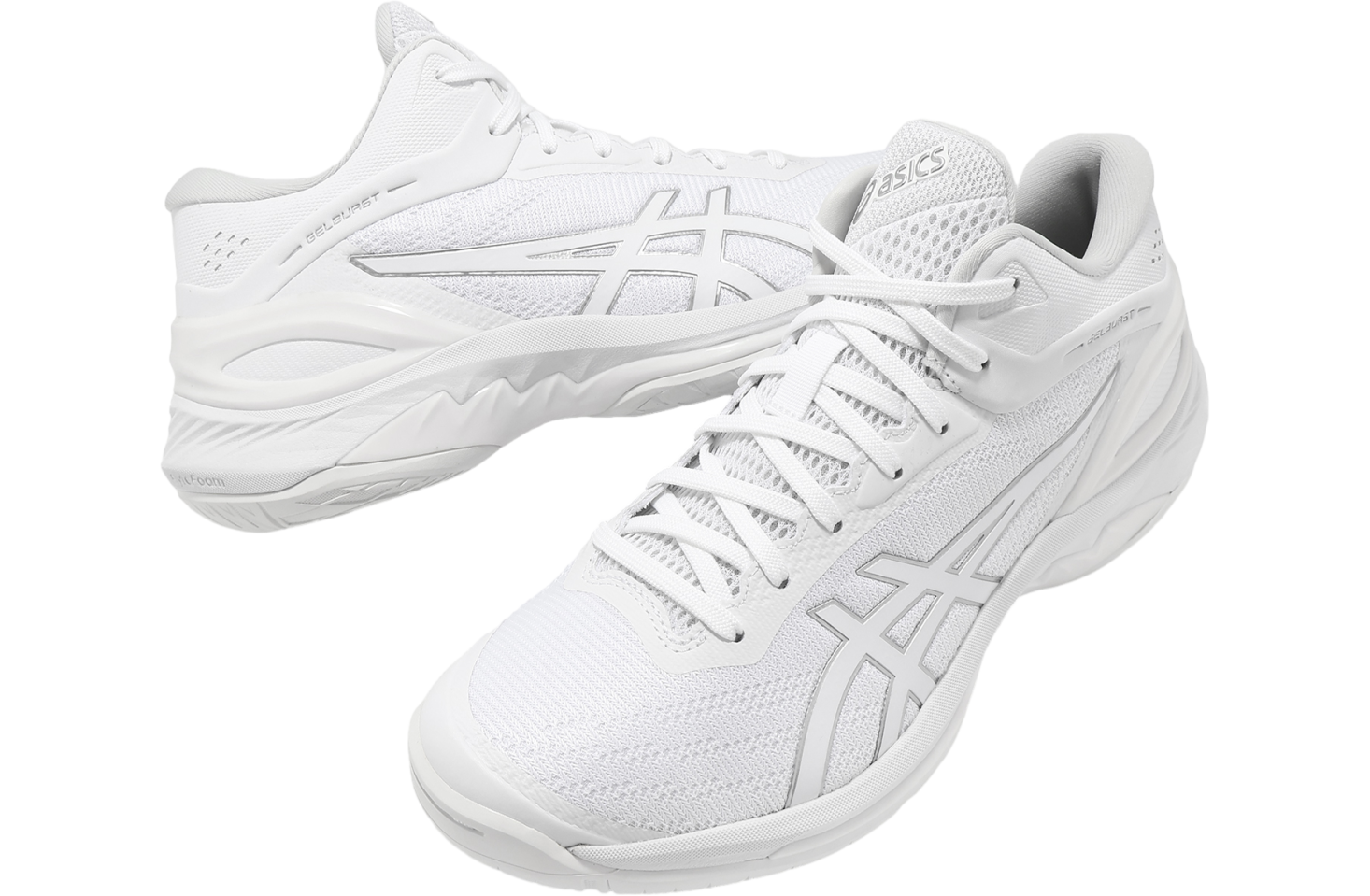 asics - 新品 asics ballaholic gelburst 28cm Asics Basketball shoes GELBURST 28 White/Pure Silver