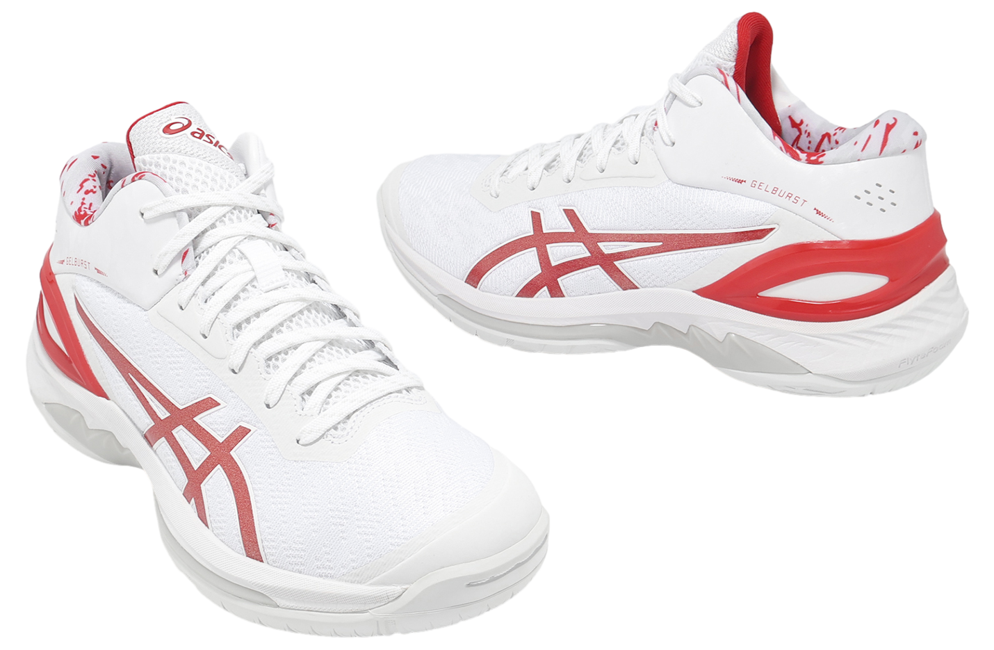 Asics GELBURST 28 White / Electric Red - Aug 2025