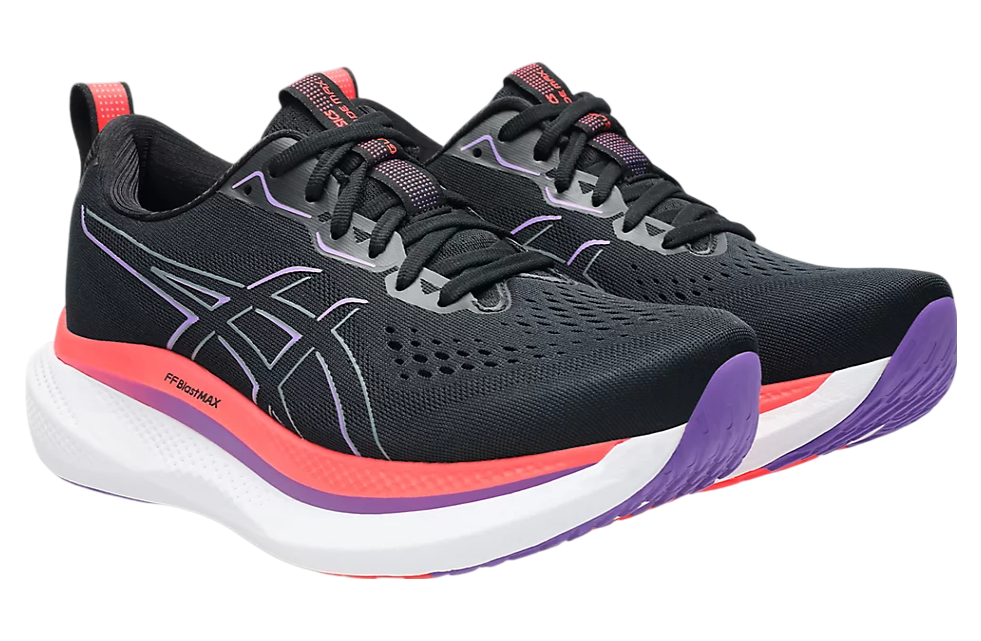 Asics Glideride Max Black / Flash Red