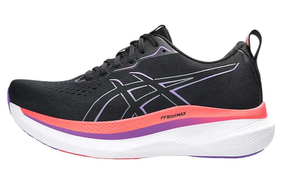 Asics Glideride Max Black / Flash Red