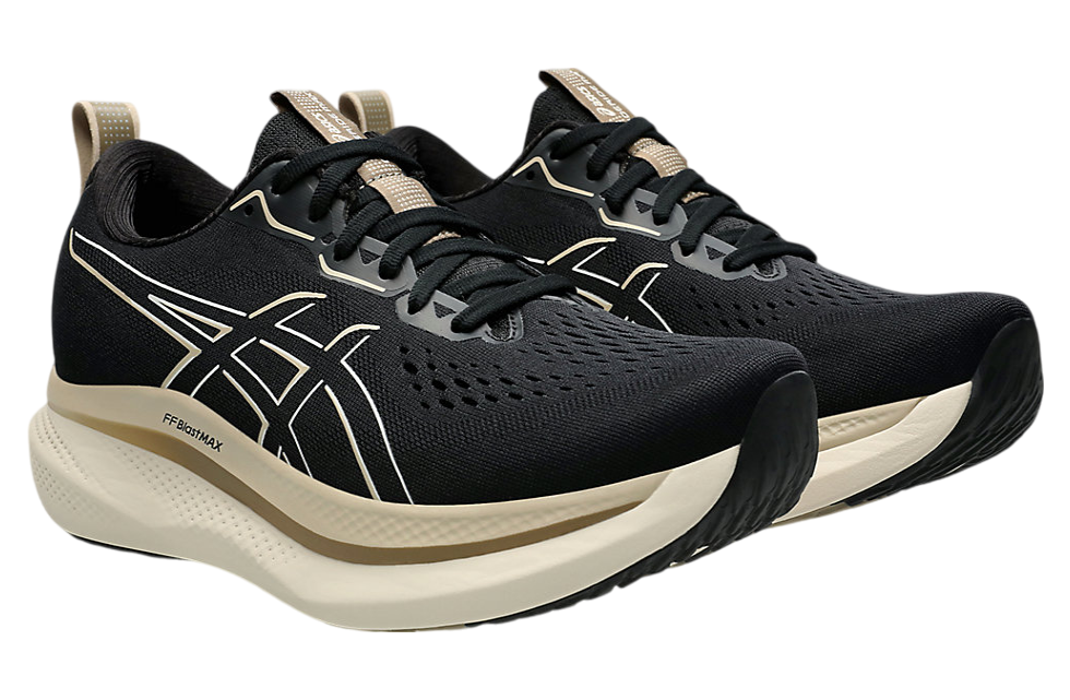 Asics Glideride Max Black Oatmeal Jan 2024 1011B891 001 KicksOnFire