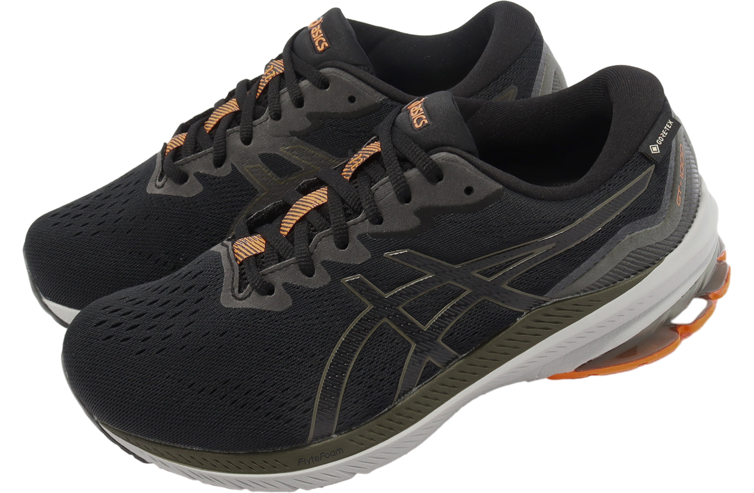 Asics GT-1000 11 GTX 4E Extra Wide Black / Smog Green