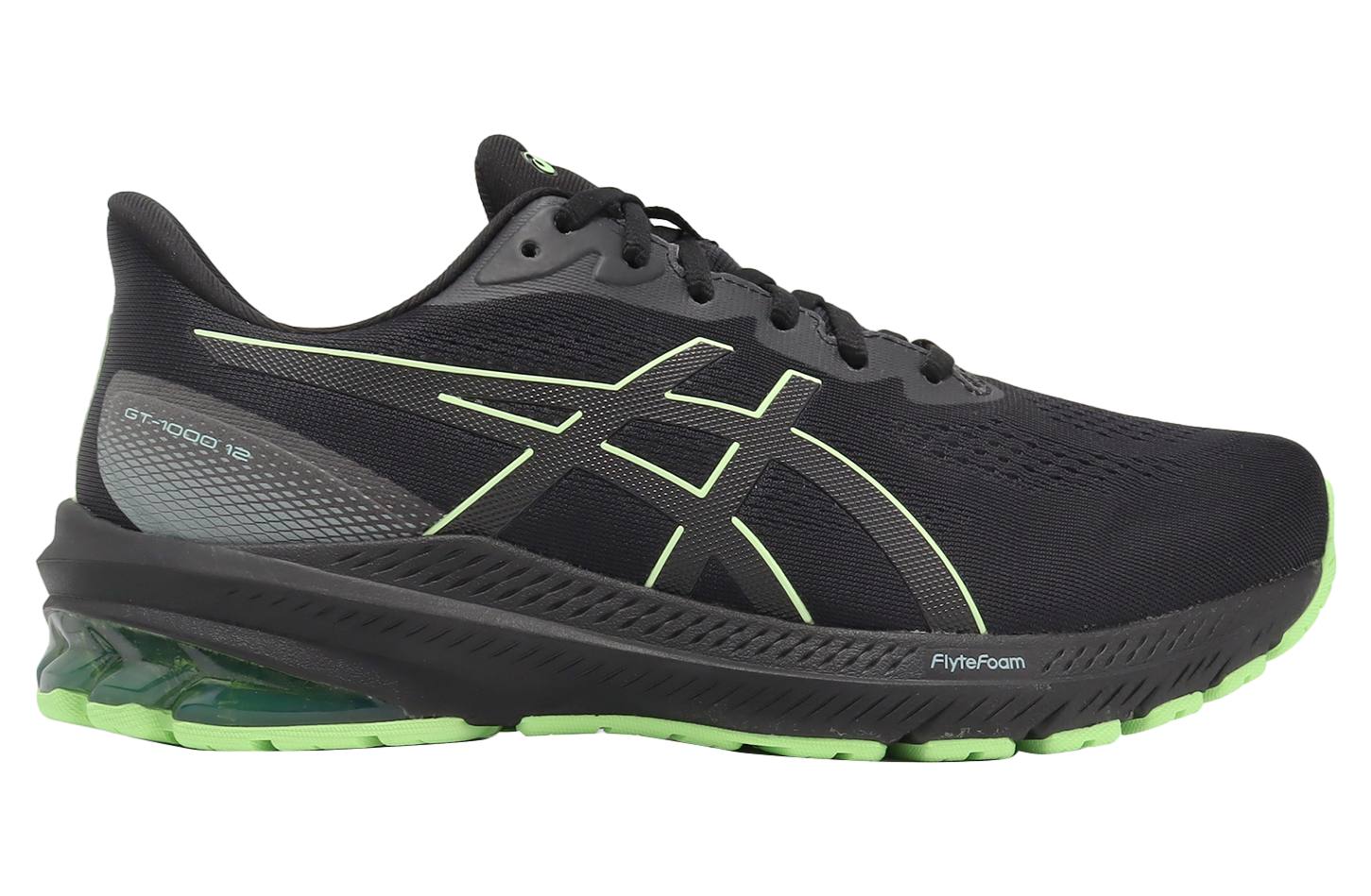 Asics GT-1000 12 GTX Black / Illuminate Green - Jan 2024