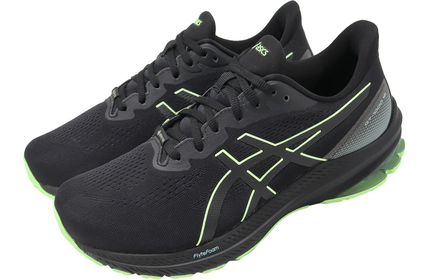 Asics GT-1000 12 GTX Black / Illuminate Green