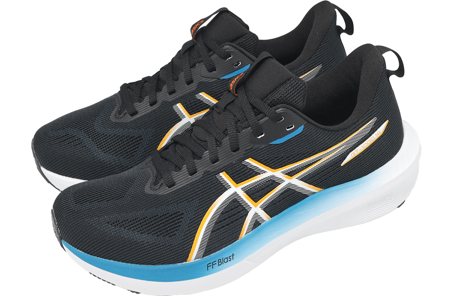 Asics GT-1000 14 4E Extra Wide Black / Yamabuki