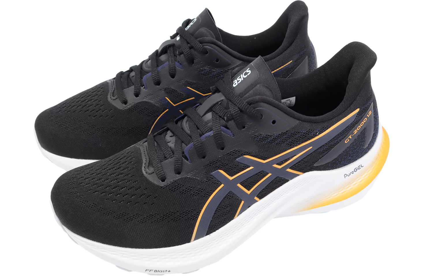 Asics GT-2000 12 2E Wide Black / Fellow Yellow