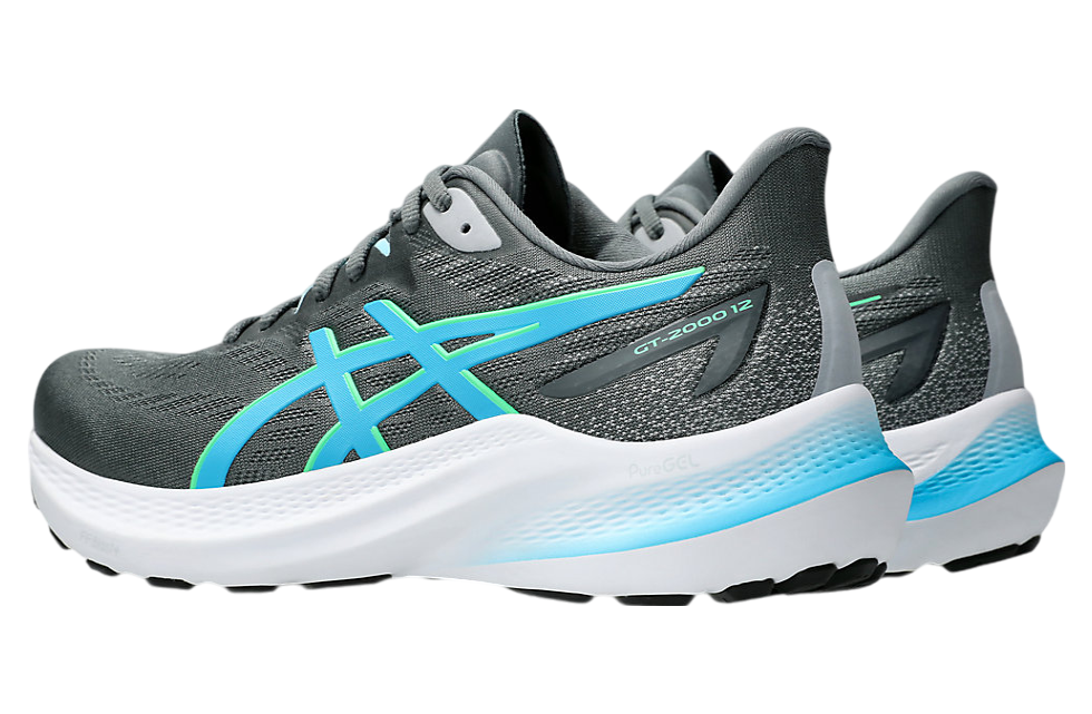 Asics GT-2000 12 Steel Grey / Digital Aqua