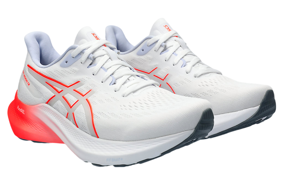 Asics GT-2000 12 White / Sunrise Red