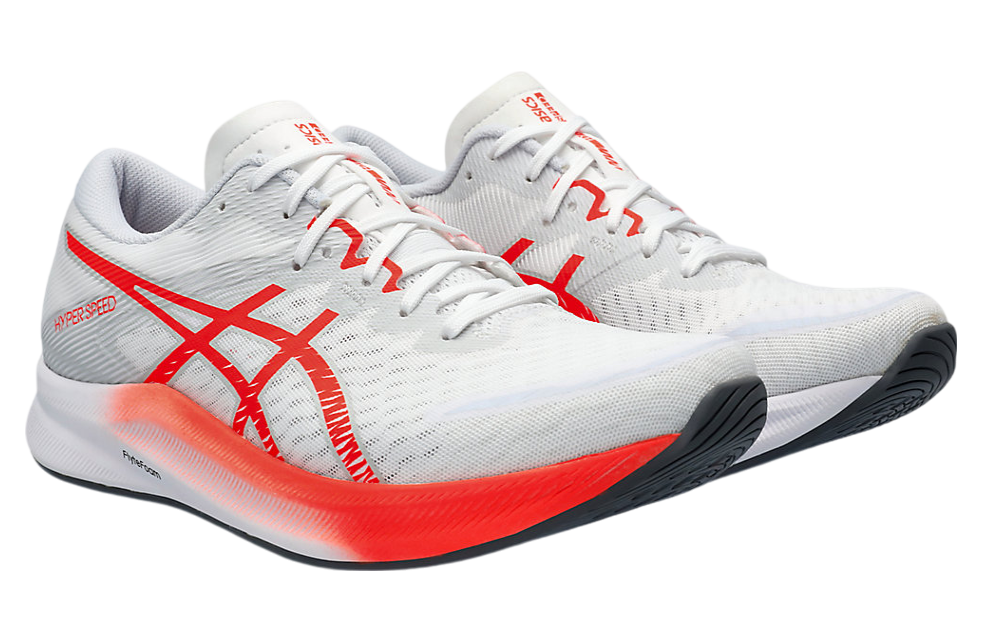 Asics Hyper Speed 3 White / Sunrise Red