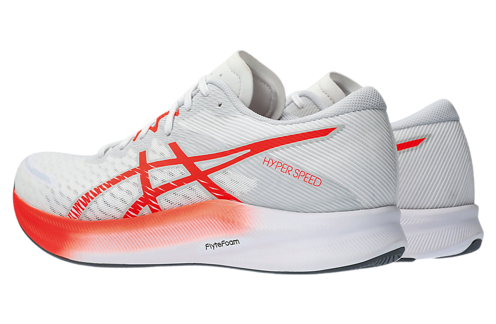 Asics Hyper Speed 3 White / Sunrise Red