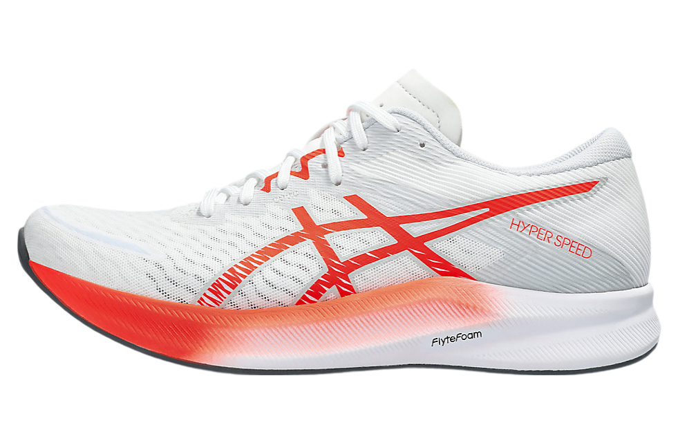 Asics Hyper Speed 3 White / Sunrise Red