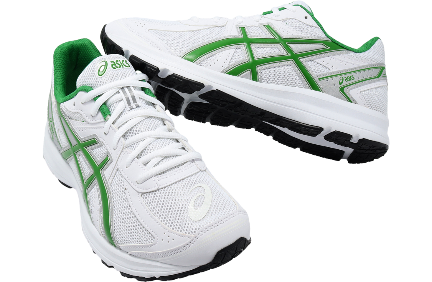Asics JOG 100S 2E Wide White / Green - Jan 2024