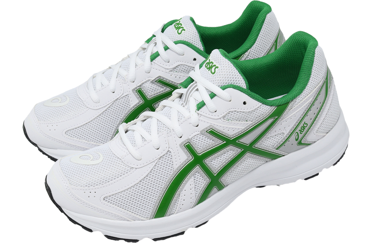☆【ASICS】☆Asics Jog 100 S White Green☆2E Wide☆ Asics JOG 100S 2E Wide White / Green - Jan 2024
