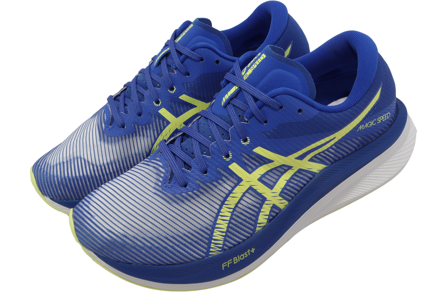 Asics Magic Speed 3 2E Wide Illusion Blue / Glow Yellow