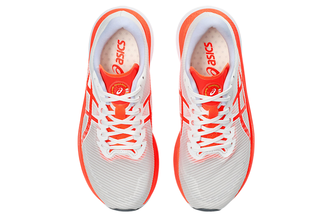 Asics Magic Speed 3 White / Sunrise Red