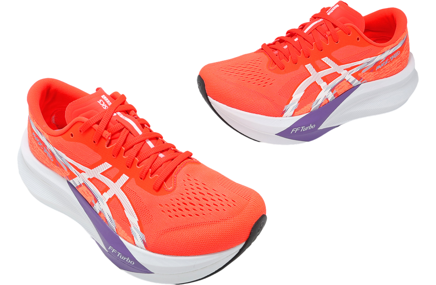 Asics Magic Speed 4 2E Wide Flash Red / White - Jul 2025