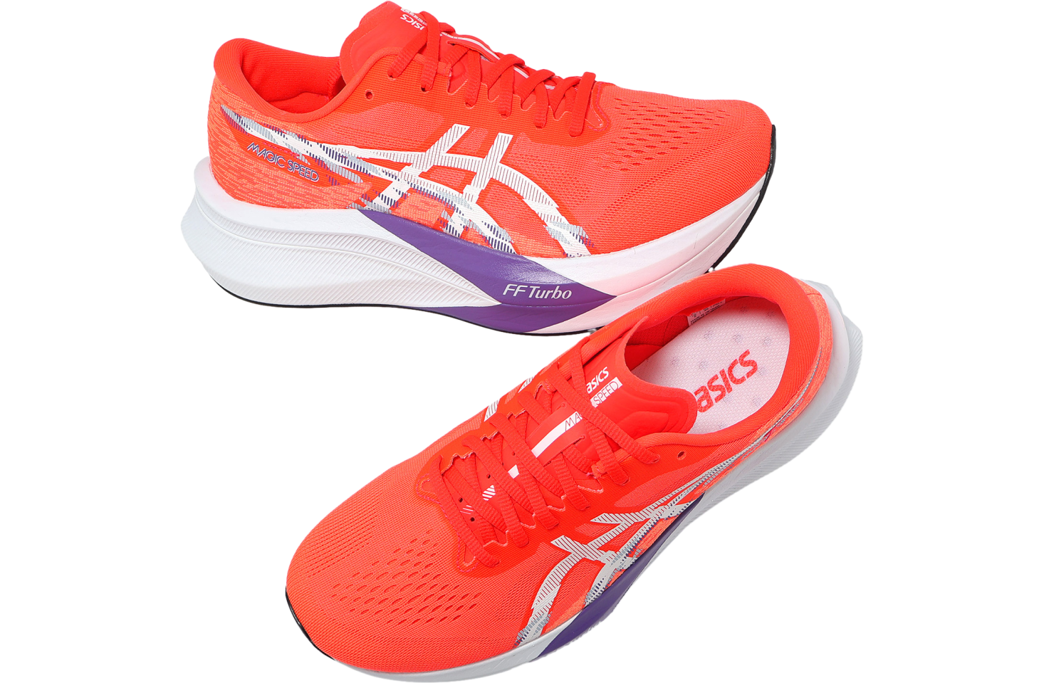 新品未使用 ASICS MAGIC SPEED 4 26.5 2E Amazon.com | ASICS Women Magic Speed 4 Flash Red/White 5