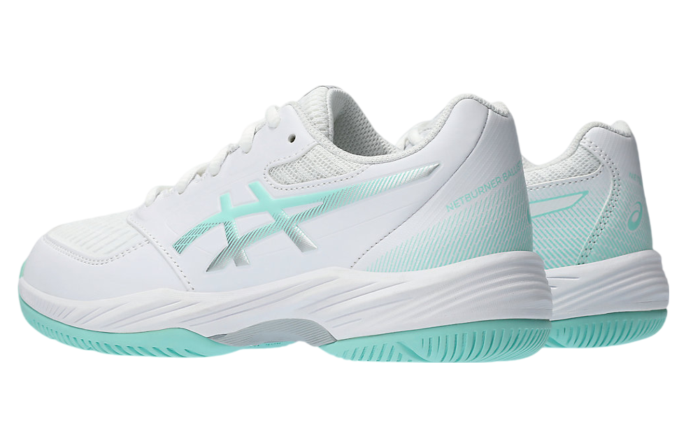 Asics Netburner Ballistic 3 GS White / Illuminate Mint