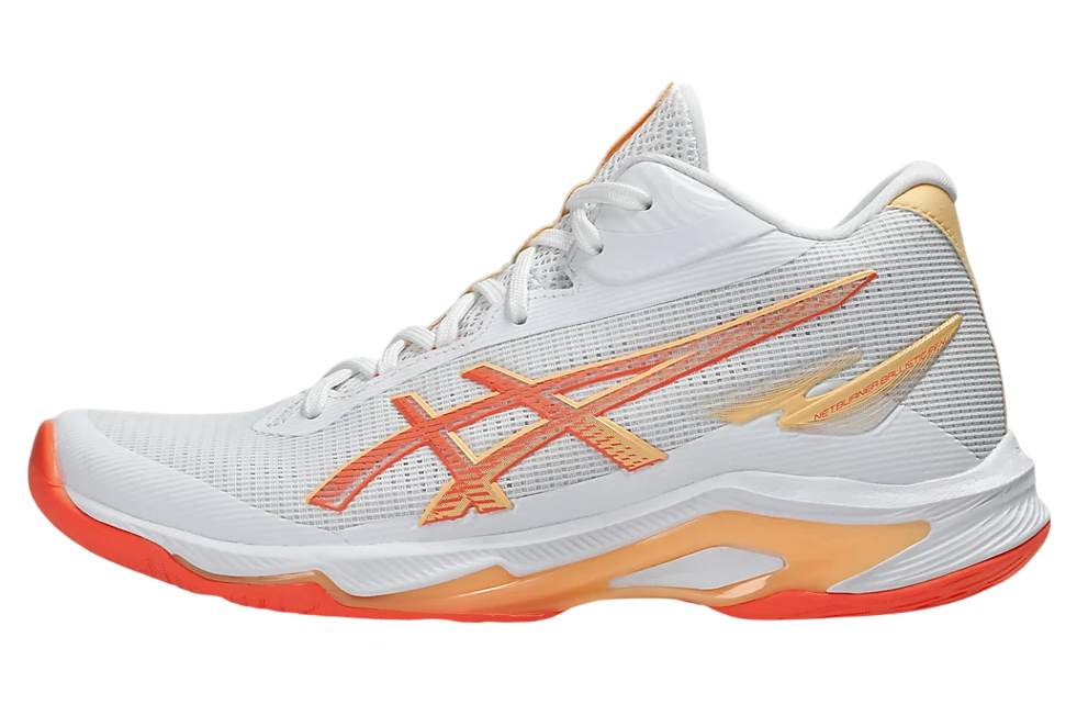 Asics Netburner Ballistic FF MT 4 White / Vivid Coral