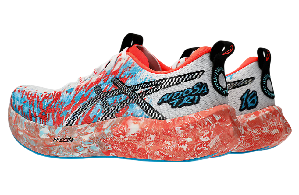 Asics Noosa Tri 16 White / Sunrise Red