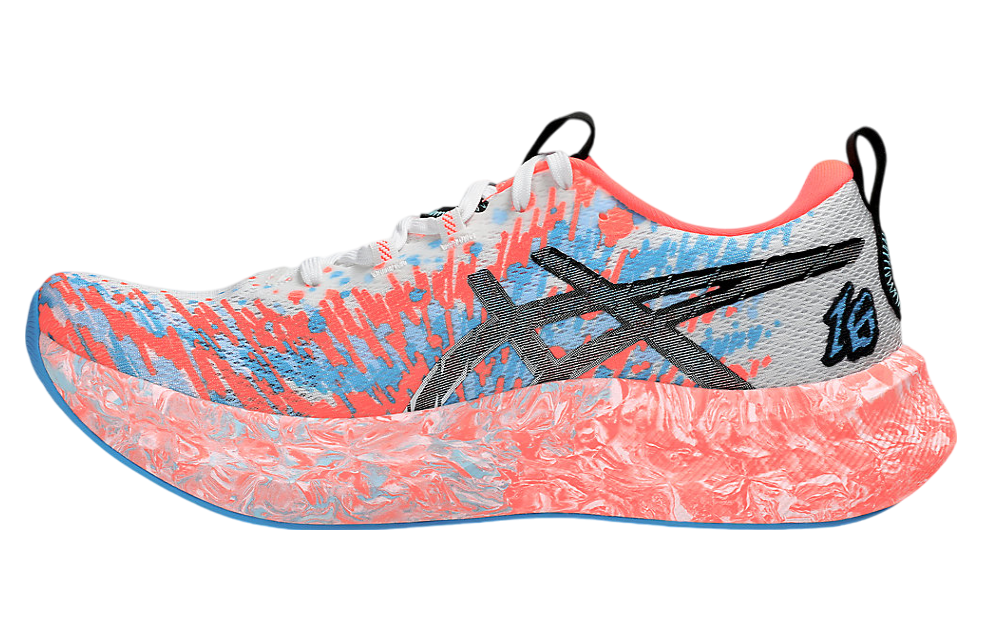 Asics Noosa Tri 16 White / Sunrise Red