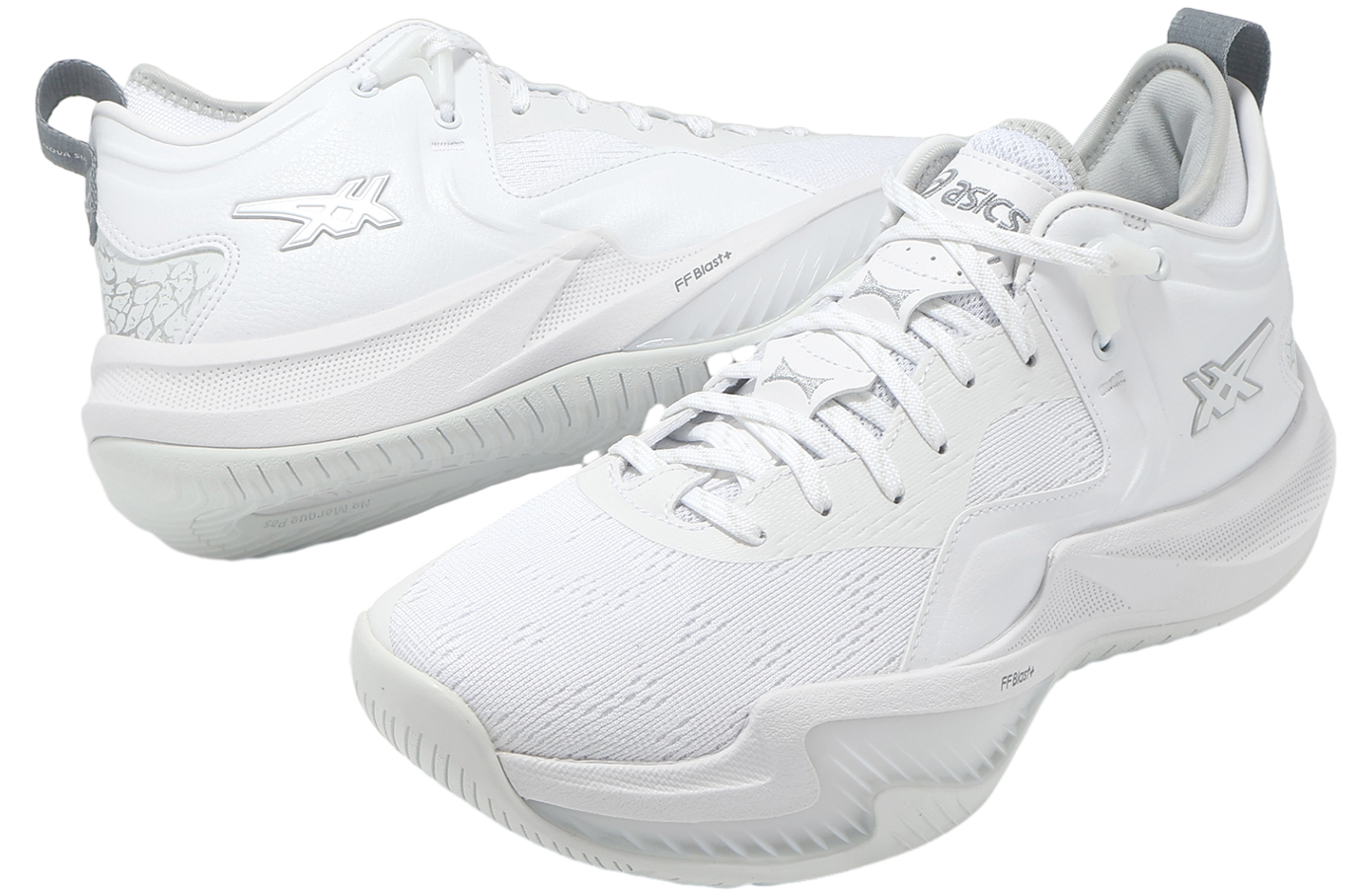【美品】Asics Nova Surge Low2 White asics Nova Surge Low 2 White Pure Silver Basketball 1061A051